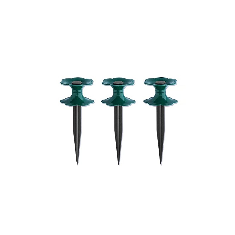 Hose Guide Set of 3 Pulley with Ground Spike Garden