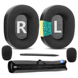 TaiZiChangQin Replacement Ear Pads Compatible with HyperX Cloud Alpha/Cloud Alpha S/Cloud II/Cloud III Gaming Headphones Cooling Gel Ear Pads Headband Cover