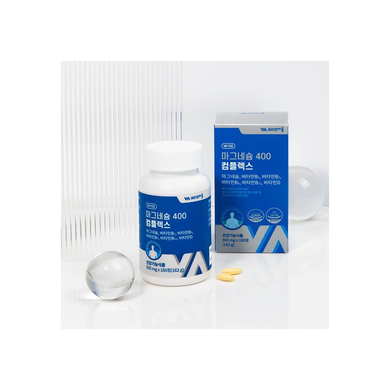 Vitamin Village 6-Ingredient Functional Magnesium 400 Complex (Total 360 Tablets,