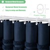 Dynamene 78 Inch Long Shower Curtain, Textured Tufted Chenille Striped