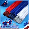 600 PCS Pipe Cleaners, Red Blue White Pipe Cleaners Bulk