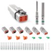 JRready ST6114 DT Connector 4 Pin with 14-16AWG Solid Terminals,