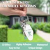 Azhieni UV DTF Motel Keychain Decals, 80PCS Funny Animal UV