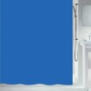 Spirella Anti-Schimmel Duschvorhang "Blau" Anti-Bakteriell, waschbar, wasserdicht PEVA 180x200cm Blau