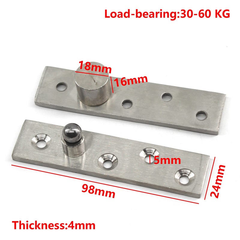 100mm Door Pivot Hinge Stainless Steel Up Down Shaft Hinge