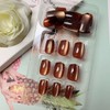Cat Eye Ombre Press on Nails Short Fake Nails -