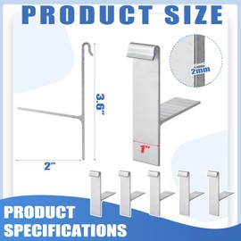 Blulu 100pcs 5 Inches Aluminum Gutter Wedges for 5 Inch K Style Gutters Use to Level Your When Fascia 4, 5, and 6 inch in Slanted Sloped Application Including Crown Molding (T,Silver Grey)