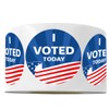 I Voted Today Stickers,1.5 Inch Voted Stickers,500 Pcs Per Roll