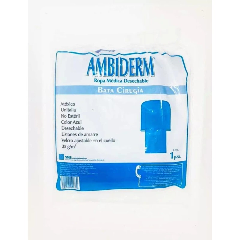 Ambiderm Bata Para Cirugía No Estéril