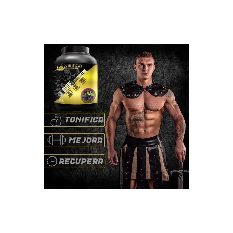 Óxido Nítrico Clembuterol Protein Vikingo 1kg Pre Entreno