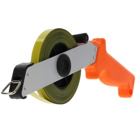 PRODIAMANT Steel Tape Measure 30 m [Measuring Tape Width 13 mm] - Tape Measure - Roll Tape Measure with Centimetre & Millimetre Scale - Folding Crank - Robust & Rust-Proof - Measurements for Professionals and DIY Enthusiasts - Durable