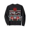 Firefighter Ugly Christmas Sweater Funny Fireman Fire Truck Sweatshirt