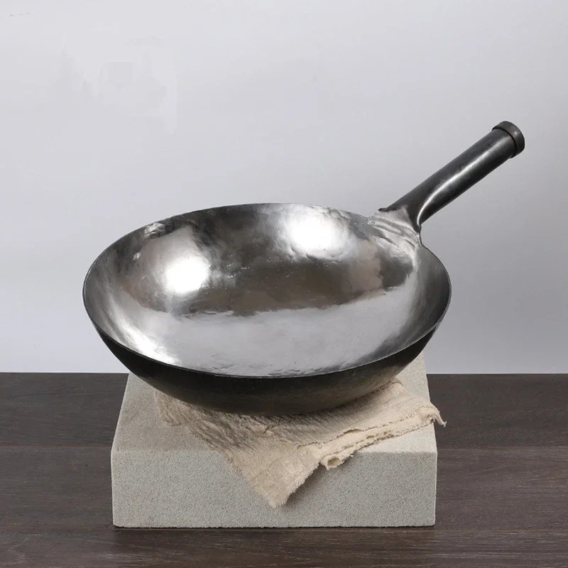 Master Star 100% Handmade Chinese Iron Wok No Coating Seasoned
