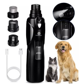 Electric Dog Nail Trimmer, Rechargeable Dog Nail Grinder for Large Dogs