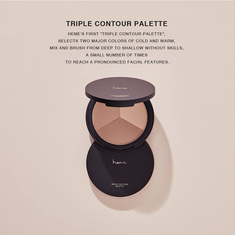 heme Triple Contour Palette 9g (01 Natural Contour)