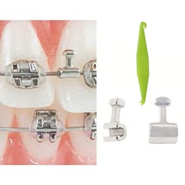 Lote de 30, SmileOrtho® Crimpable Hook (Short) for Dental Orthodontic Orthodontist Dentist, Crimpable Hook (corto) para dentista ortodoncista de ortodoncia dental,