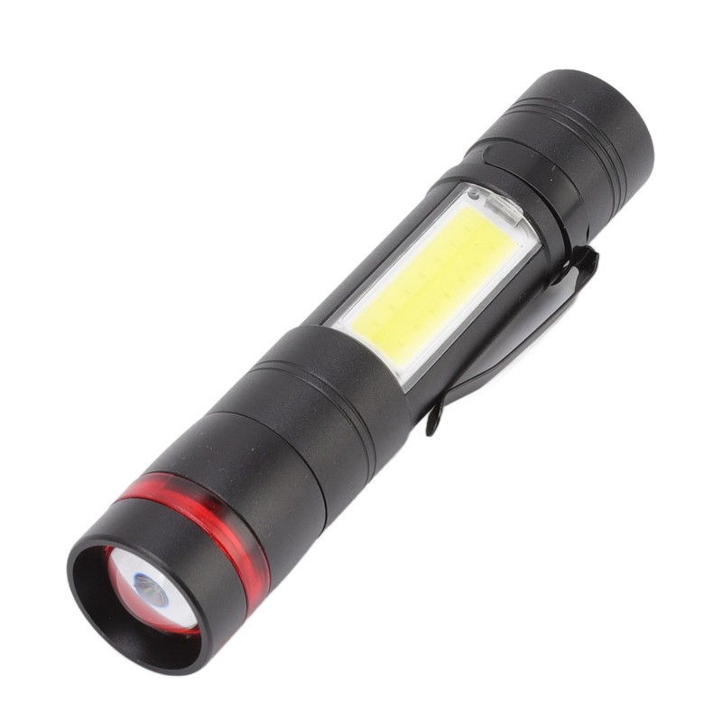 LED Flashlight Multifunction Highlight Telescopic Zoom Rechargeable Waterproof Mini Flashlight