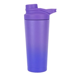 EACHPT Protein Shaker 750 ml Protein Shaker with Strainer Shaker Stainless Steel Protein Shaker Double-Walled Vacuum Insulated BPA Free Leak-Proof Stainless Steel Thermal Bottle for Protein Sports