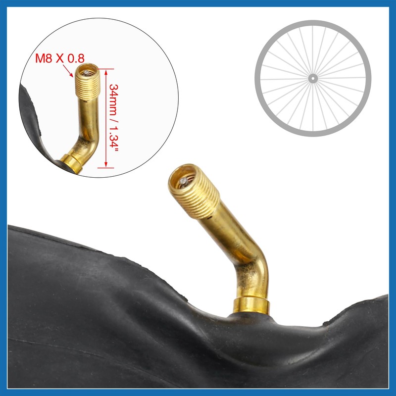A ABSOPRO 14 Inch Bike Inner Tube 14x2.125 Bent Bicycle