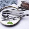Yotsuba Travel Cutlery Set, 8pcs Portable Stainless Tableware Dinnerware Travel