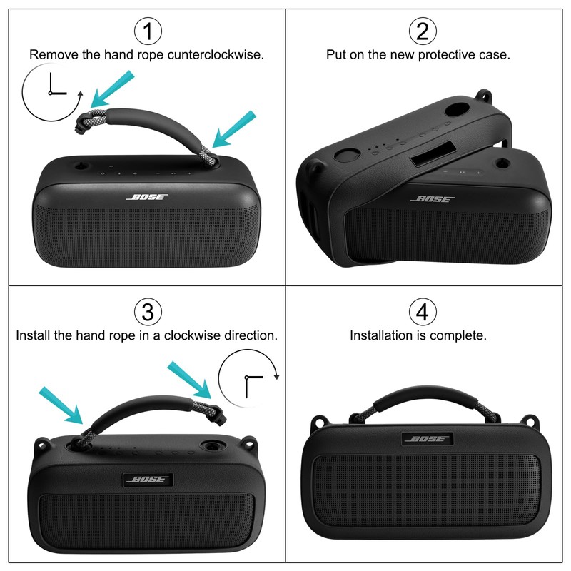 Silicone Protective Case Suitable for Bose SoundLink Max Portable Speaker,