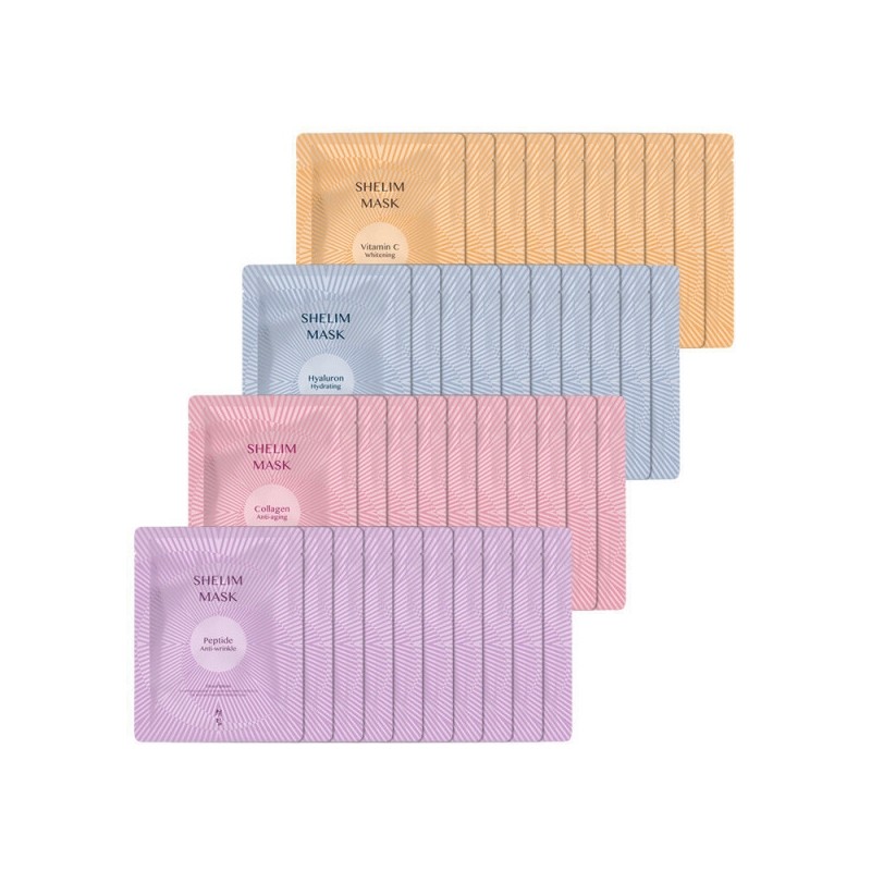 (30 sheets) Shirim High Concentration Ampoule Mask Pack, Elasticity, Moisturizing,