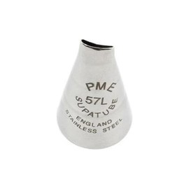 PME Seamless Stainless Steel Medium Petal Supatube for Left Handed Use no. 57L, Silver, 1.72 x 1.72 x 3 cm
