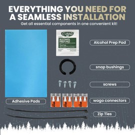 MICRO-AIR Easy Installation Kit for EasyStart Flex Soft Start Kit for Home Air Conditioner & RV – Includes Snap Bushings, Zip Ties, Alcohol Wipes, Adhesive Pads, & Screws