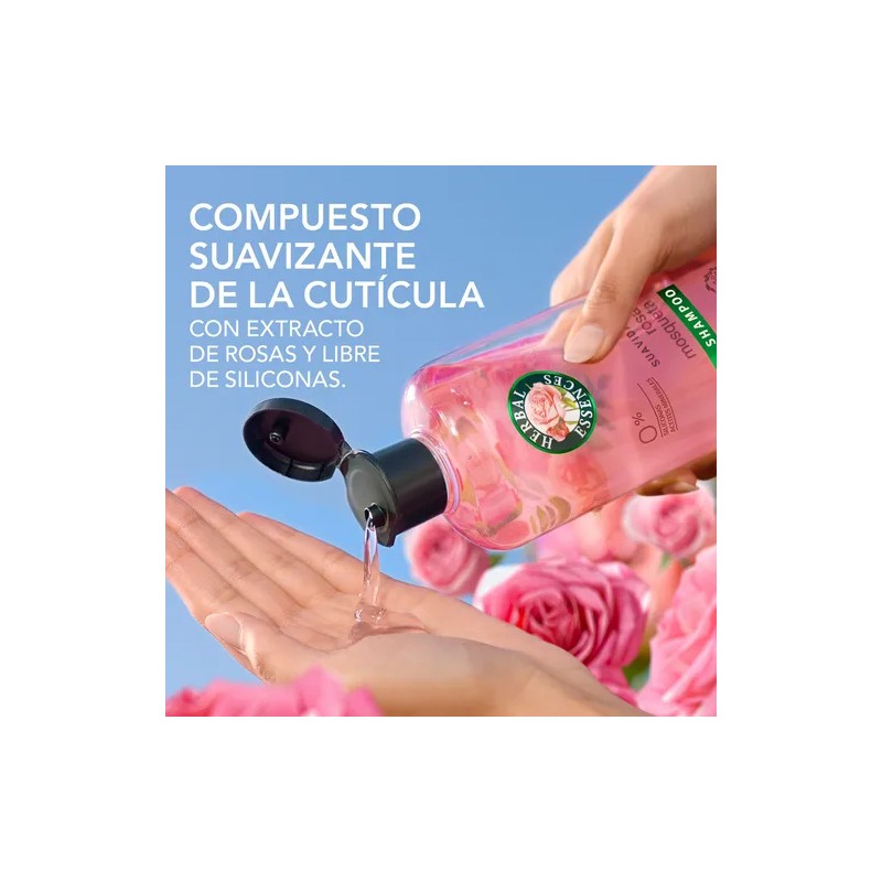 Shampoo Herbal Essences Rosa Mosqueta Suavidad para el Cabello 400ml