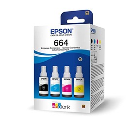 Epson Ecofit Botellas de Tinta Neg-Cian-Mag-Ama T664 4 Unidades