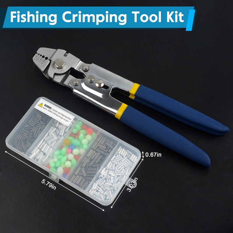 Fishing Crimping Tool Fishing Wire Line Crimping Rigging Kit Fishing