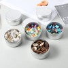 Qianyu 6 Pcs 2.7oz Aluminum Tin Cans with Screw Lid