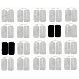 Acuzone Premium TENS Unit 40 PCS Electrodes 2"x4" Rectangular Electrode for TENS Massage EMS