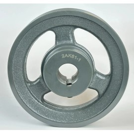 RBO 2AK61-1" Sheave Pulley 2 Grooves OD:6" -  ID:1" Inch 2AK611- 2AK61 x 1 cast iron