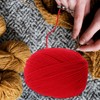 SEWACC Red Yarn for Hand Knitting and Crocheting Clothes Scarves