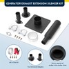 Hocamel Generator Exhaust Extension Silencer Kit,with Two Universal Adapters Compatible
