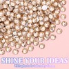 TINKRSTUFF 16000Pcs Resin Rhinestones with Tweezers for Crafting, Champagne 2-6mm