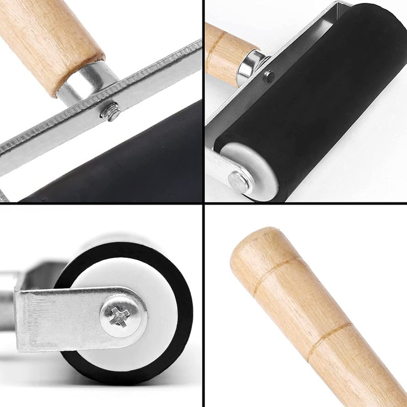 INHEMING 2 Pack Rubber Roller 10 cm (4 Inch) and