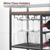 MAHANCRIS Bar Cart for Home, 3-Tier Serving Cart with Wheels