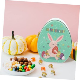 COHEALI Tinplate Packing Box Candy Container Easter Treat Boxes Party Favors Easter Rabbit