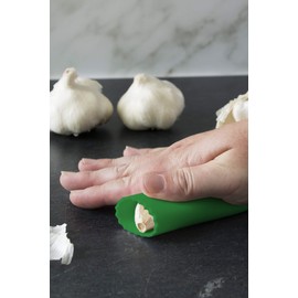 Cestari Kitchen Garlic Peeler Tube Roller – Silicone Garlic Skin Remover, Peels Multiple Cloves in Seconds, BPA-Free, Dishwasher Safe, Green