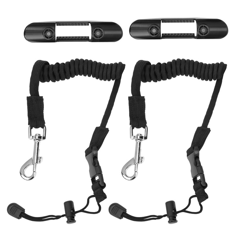 Kayak Canoe Paddle Safety Rope Holder Clip Boat Mount Kit