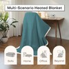 RALYSUN Electric Heated Blanket Full Size 72"x84" - Dual-Sided with