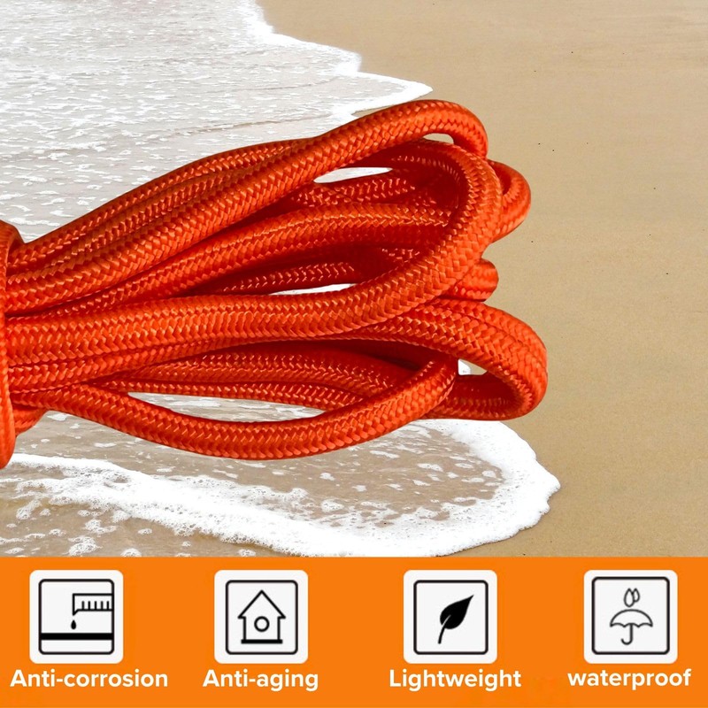 BeGrit 10 m Floating Rope Anchor Mooring Rope Multifunction Rope