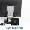 Tofficu Mini Pc Monitor Mount 4.33X4.33 Inch Metal Back Mounting