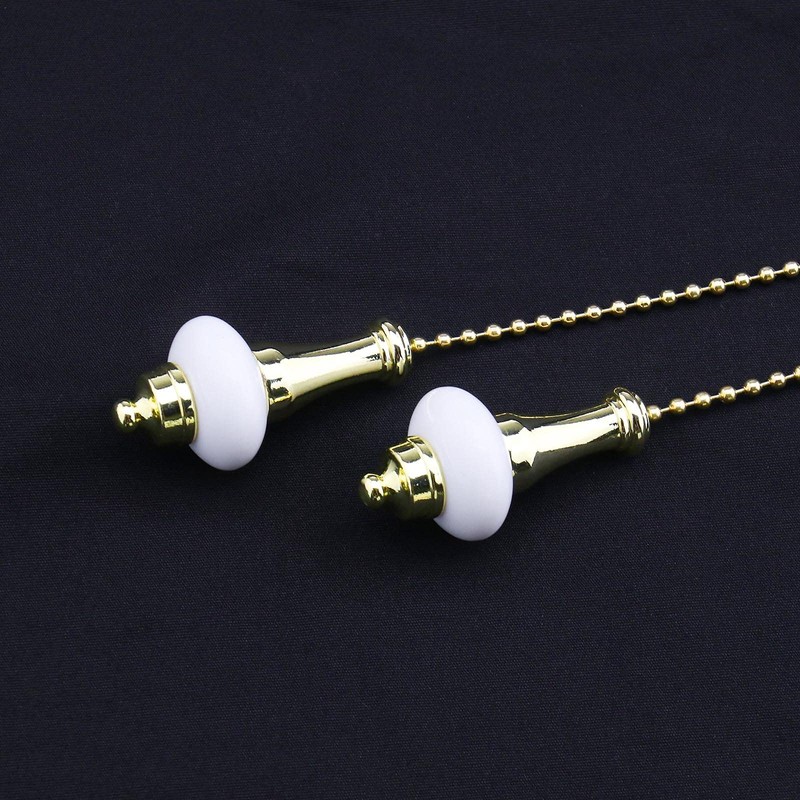 eMagTech 2pcs Ceiling Light Fan Switch Pull Cord Weight Handle