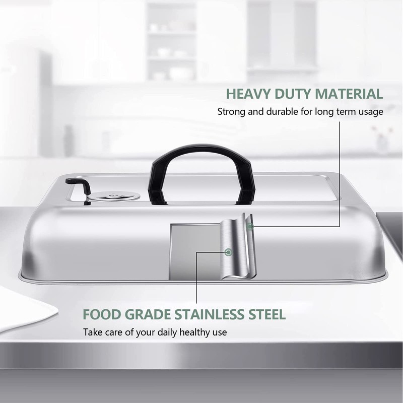 3Pcs Basting Cover for Griddle Heavy Duty, Leonyo Large 13"
