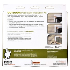 Frost King V96H Outdoor Stretch Window Kit, 84in x 110in, Clear