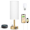 Fenmzee Gold Touch Lamp for Bedroom- 3 Way Dimmable Bedside