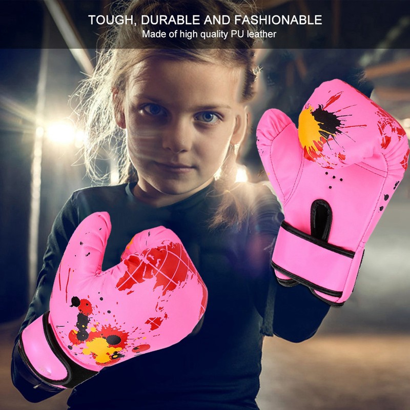 Baby Girls Boys Children Boxing Gloves Punch Training Kids Fight